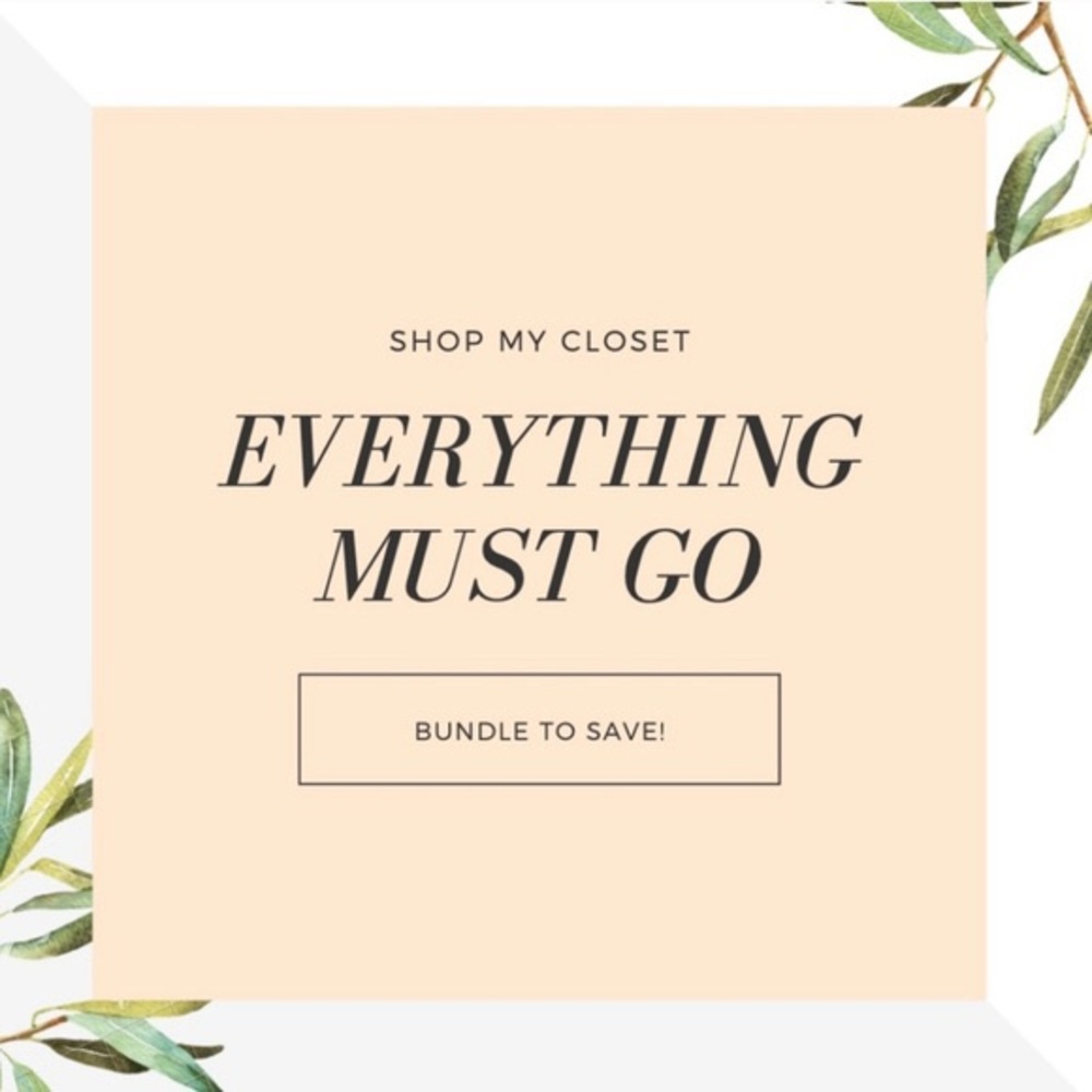 Closet cleanout- everything has to go!